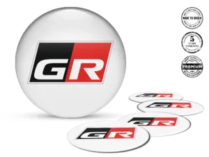 Toyota Wheel Emblem Edition Premium Domed Stickers